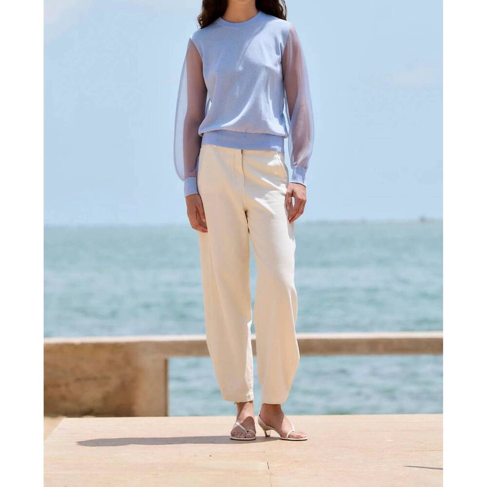 NEW SITA MURT transparent sweater in ice blue